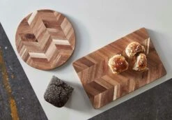 Aida Heering Bone Cutting Board 38x28x2 Cm 9 Aida Heering Bone Cutting Board 38x28x2 Cm -Gubi Furni Sales aida woodenboard 40x26x2 cm heering bone pattern 1pcs 1