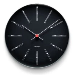 Bankers Wall Clock Black, 290 Mm