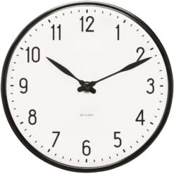 Station Wall Clock Black / White, 290 Mm