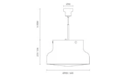 Bumling Pendant 40 Cm, Brushed Aluminium -Gubi Furni Sales atelje lyktan bumling pendant 40 cm 1 1