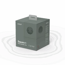 Square 1 Extension Cord With Usb / Magnet, Oak Green -Gubi Furni Sales avolt square 1 extension cord with usb magnet 22