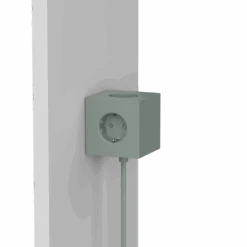 Square 1 Extension Cord With Usb / Magnet, Oak Green -Gubi Furni Sales avolt square 1 extension cord with usb magnet 24