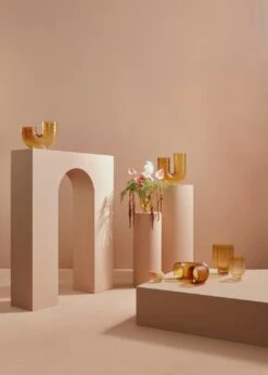 AYTM ARURA Low Glass Vase Amber,L34xW14xH19 CM 7 AYTM ARURA Low Glass Vase Amber,L34xW14xH19 CM -Gubi Furni Sales aytm arura low glass vase amberl34xw14xh19 cm 3