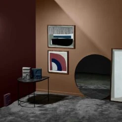 AYTM Circum Wall Mirror Ø70 Cm, Black -Gubi Furni Sales aytm circum mirror black 9