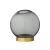 AYTM Globe Vase Ø10 Cm, Black / Brass -Gubi Furni Sales aytm globe vase black brass 0