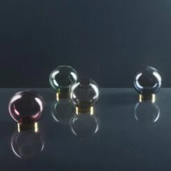 AYTM Globe Vase Ø17 Cm, Forest/Brass -Gubi Furni Sales aytm globe vase forest brass 1