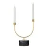 AYTM Grasil Candle Holder, Black/Gold 1 AYTM Grasil Candle Holder, Black/Gold -Gubi Furni Sales aytm grasil candle holder black gold 0