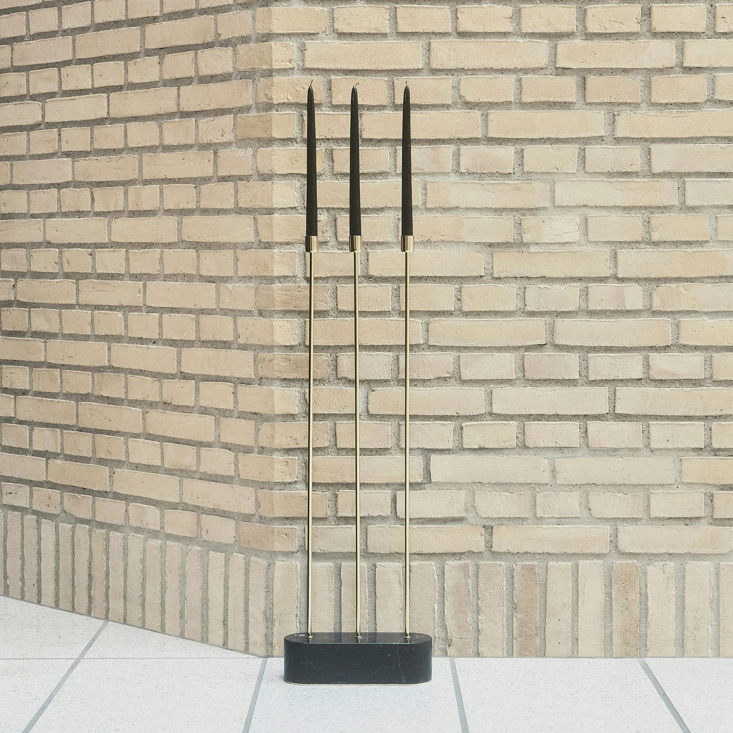 AYTM Grasil Floor Candle Holder, Black/Gold 5 AYTM Grasil Floor Candle Holder, Black/Gold - Image 3