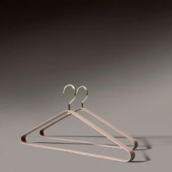 AYTM Vestis Clothes Hanger Set Of 2, Rose/Gold -Gubi Furni Sales aytm vestis clothes hanger set of 2 1