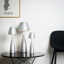 Belid Anemon Table Lamp LED Large, Grey -Gubi Furni Sales belid anemon table lamp led large 3