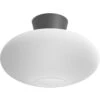 Belid Bullo XL Flush Ceiling Light, Oxide Grey / Opal -Gubi Furni Sales belid bullo xl 9