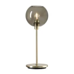 Belid Gloria Table Lamp, Brass / Smoked