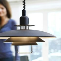 Belid Primus Ll Pendant Ø43cm, White/ Chrome -Gubi Furni Sales belid primus ll pendant 43 cm 4 1