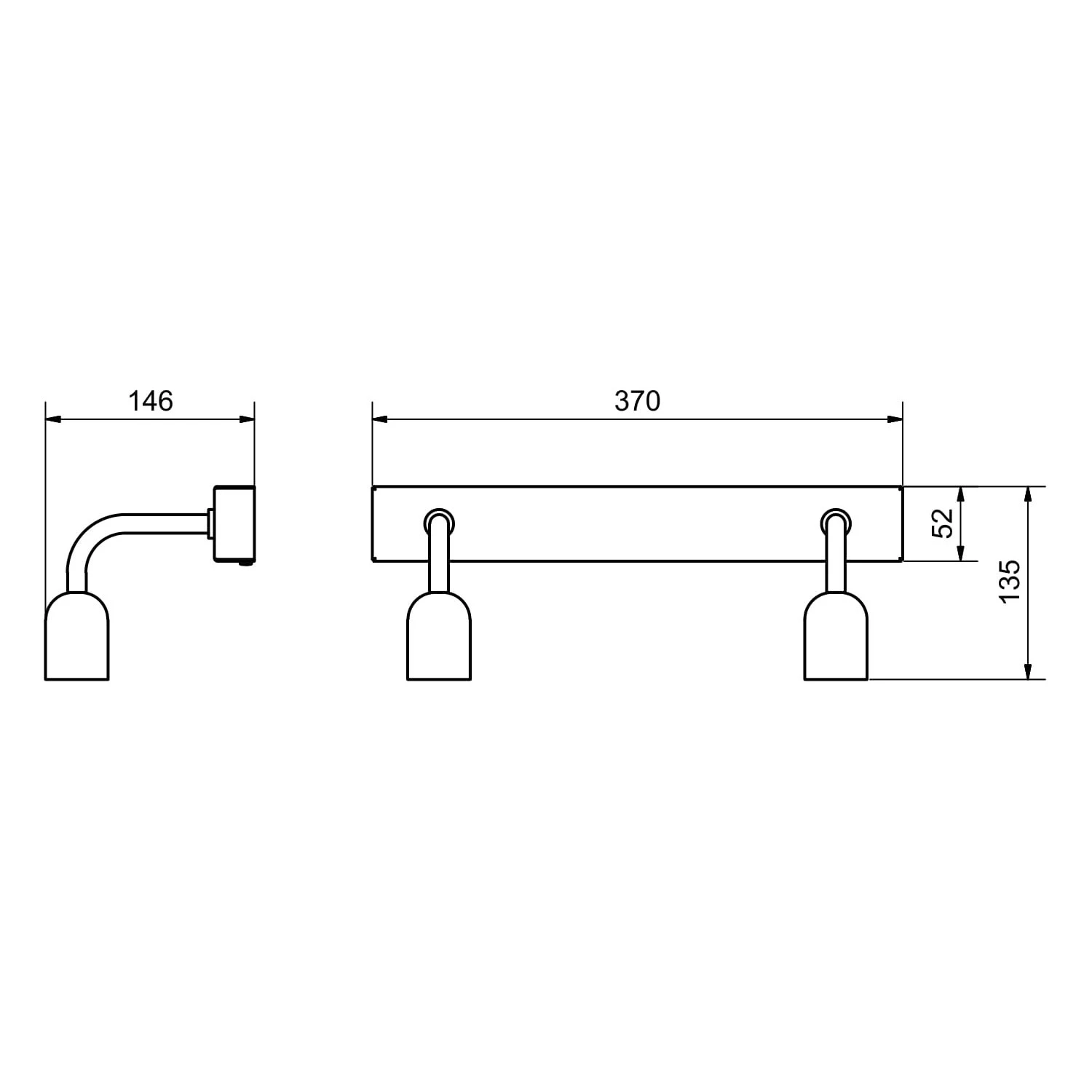 Belid Regal Wall Lamp 2, Matt Black 6 Belid Regal Wall Lamp 2, Matt Black - Image 4