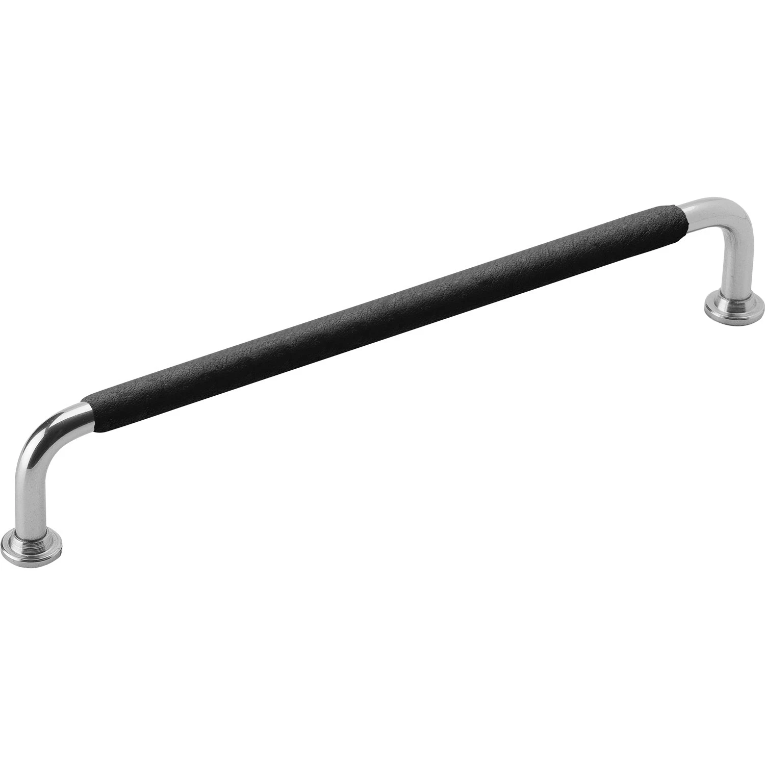 1353-192 Leather Handle, Black/Nickel Plated 3 1353-192 Leather Handle, Black/Nickel Plated