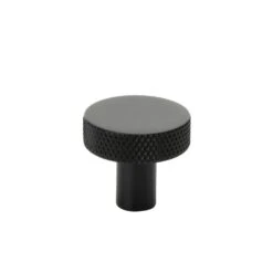 Flat Knob 26, Matt Black