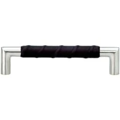 Norma Handle Stainless/Black Leather, CC 128