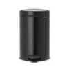 Brabantia New Icon Pedal Bin 12L, Matt Black -Gubi Furni Sales brabantia new icon pedal bin 12l 39