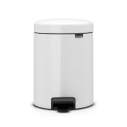 Brabantia New Icon Pedal Bin 5L, White