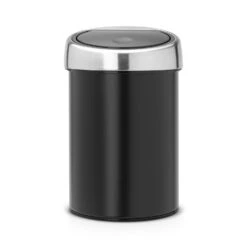 Brabantia Touch Bin Garbage Bin 3L, Matt Black