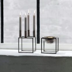 By Lassen Kubus 4 Candle Holder, Burnished Copper 7 By Lassen Kubus 4 Candle Holder, Burnished Copper -Gubi Furni Sales by lassen kubus 4 candle holder 13