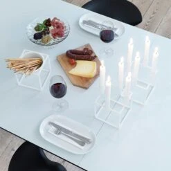 By Lassen Kubus 4 Candle Holder, White -Gubi Furni Sales by lassen kubus 4 candle holder 4