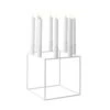 By Lassen Kubus 8 Candle Holder, White