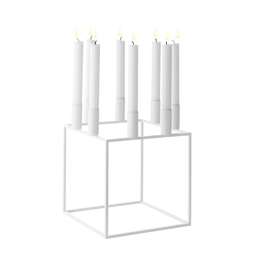 By Lassen Kubus 8 Candle Holder, White 3 By Lassen Kubus 8 Candle Holder, White