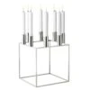By Lassen Kubus 8 Candle Holder, Nickel
