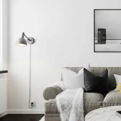 By Rydens Bazar Mini Wall Lamp, Grey -Gubi Furni Sales by rydens bazar wall lamp mini 10