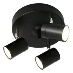 By Rydens Correct Ceiling Light 3-Low, Black