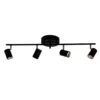By Rydens Correct Ceiling Light 4 Low, Black
