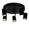 By Rydens Correct Ceiling Light 5 Low, Black