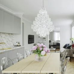 By Rydens Monarque Grande Chandelier, Chrome -Gubi Furni Sales by rydens monarque grande chandelier chrome 1