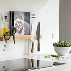 Magnet Shelf 60, Smoked Oak -Gubi Furni Sales by wirth magnet shelf knife strip 60 2 1