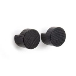 Wood Knot Small 2 Pcs, Black Oak