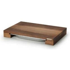Continenta Cutting Board With One Tinplate, 39x27x6 Cm