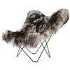 Iceland Mariposa BF Chair, Wild Grey/Black -Gubi Furni Sales cuero iceland mariposa butterfly chair wild grey 3