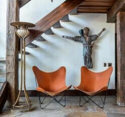 Pampa Mariposa BF Chair, Polo/Black -Gubi Furni Sales cuero pampa mariposa butterfly chair black 23