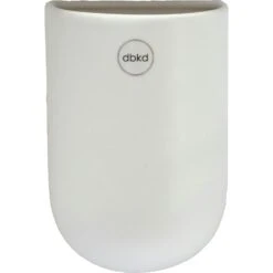 DBKD Cut Wall Pot Medium, White
