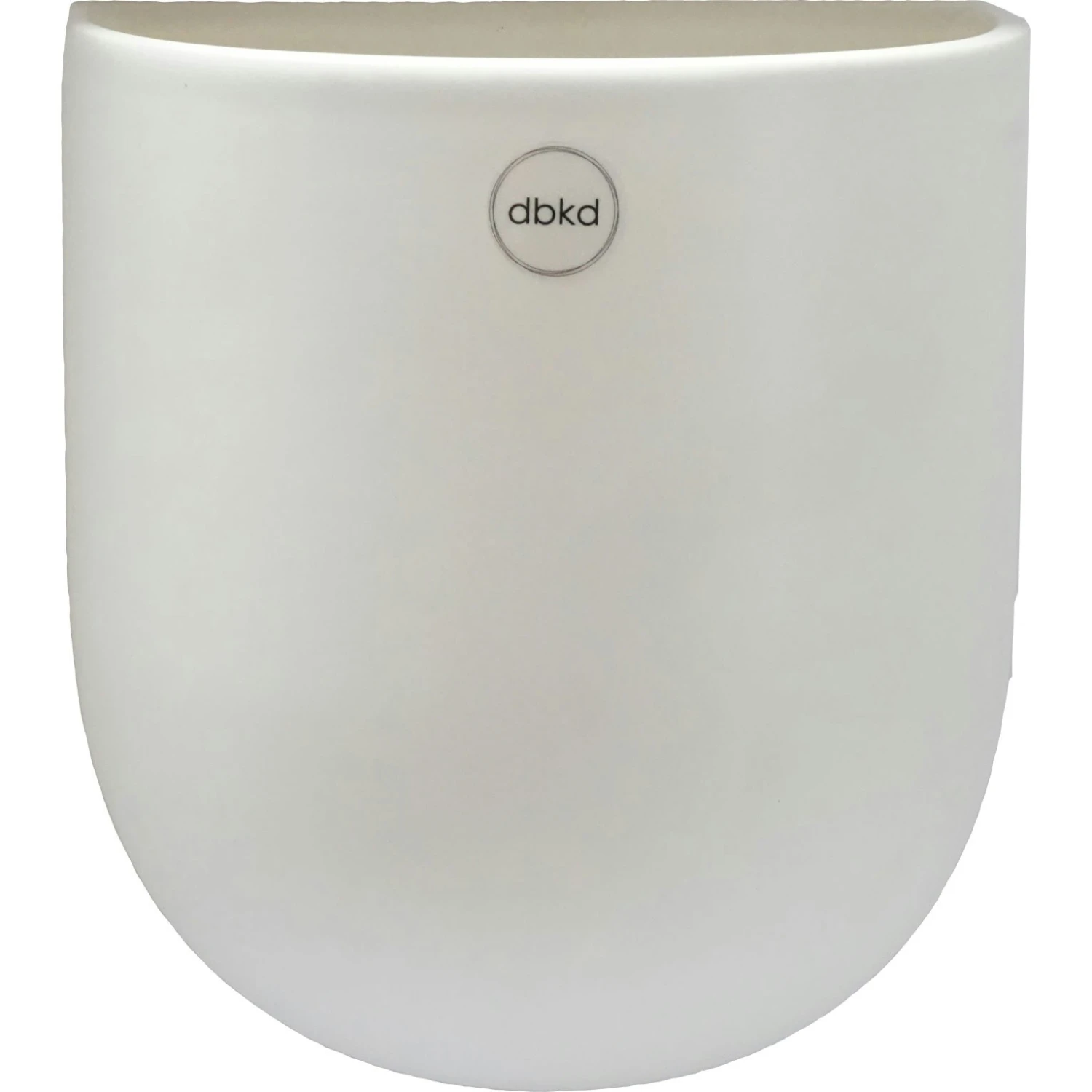 DBKD Cut Wall Pot Large, White 3 DBKD Cut Wall Pot Large, White