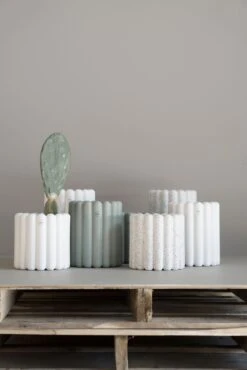 DBKD Mist Flower Pot Medium, White Dot 10 DBKD Mist Flower Pot Medium, White Dot -Gubi Furni Sales dbkd mist pot medium 1