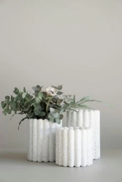 DBKD Mist Flower Pot Medium, White Dot 11 DBKD Mist Flower Pot Medium, White Dot -Gubi Furni Sales dbkd mist pot medium 2