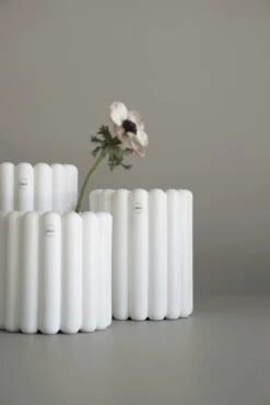 DBKD Mist Flower Pot Medium, White Dot 13 DBKD Mist Flower Pot Medium, White Dot -Gubi Furni Sales dbkd mist pot medium 4