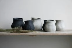 DBKD Paper Vase/Pot Small, Black -Gubi Furni Sales dbkd paper vase pot black 3