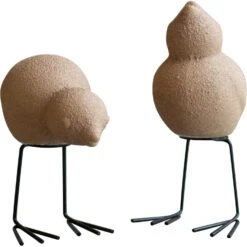DBKD Swedish Birds Easter Decoration 2-pack, Sand