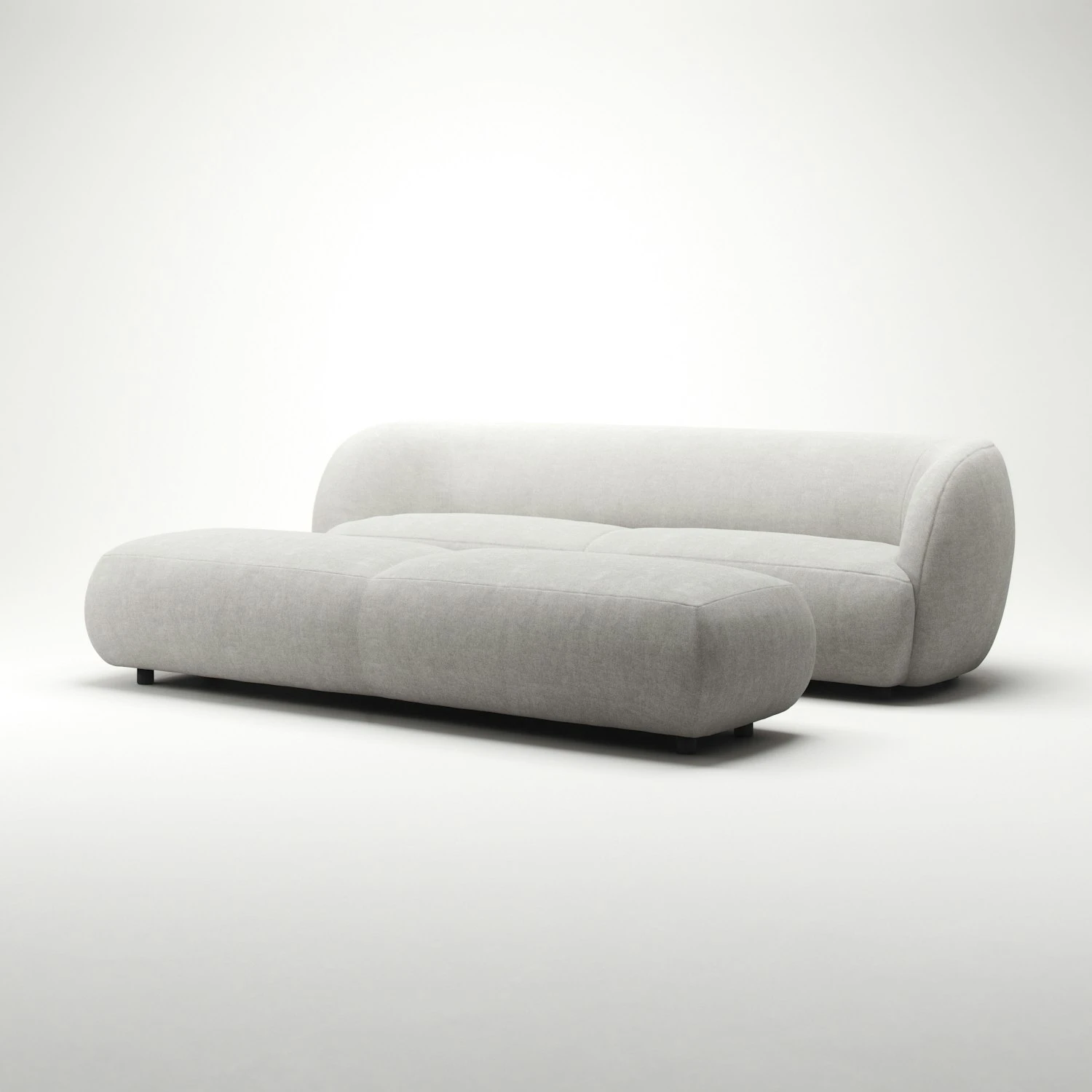 Atelier Footstool 216 Cm, Moon White 8 Atelier Footstool 216 Cm, Moon White - Image 6