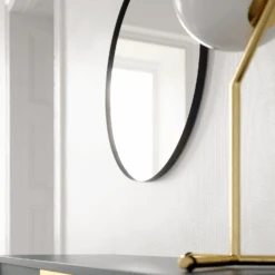 Edge Mirror 100 Cm, Black -Gubi Furni Sales decotique edge mirror 60 cm black 2 1