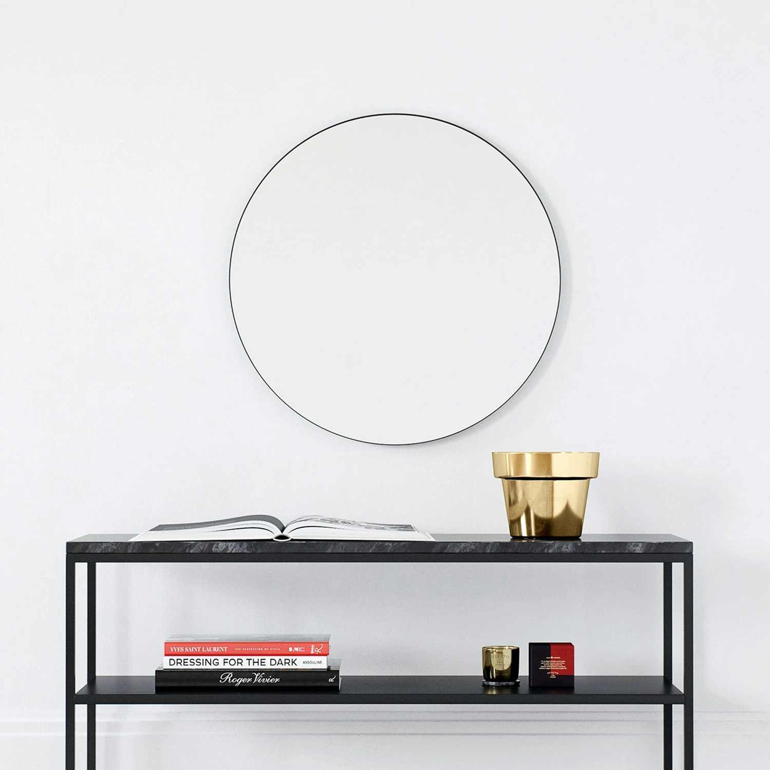 Edge Mirror 60 Cm, Black 7 Edge Mirror 60 Cm, Black - Image 5