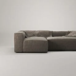 Grand 3 Seater Sofa Divan Left, Mole Brown -Gubi Furni Sales decotique grand 3 seater sofa divan left 12